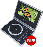 Win a portable DVD player